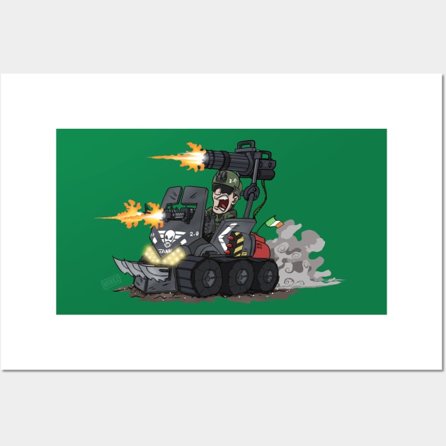 Project Tank 2.1 - minigun upgrade! Wall Art by hiwez